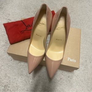 Christian Louboutin So Kate Nude Heels. Brand new. Never used.